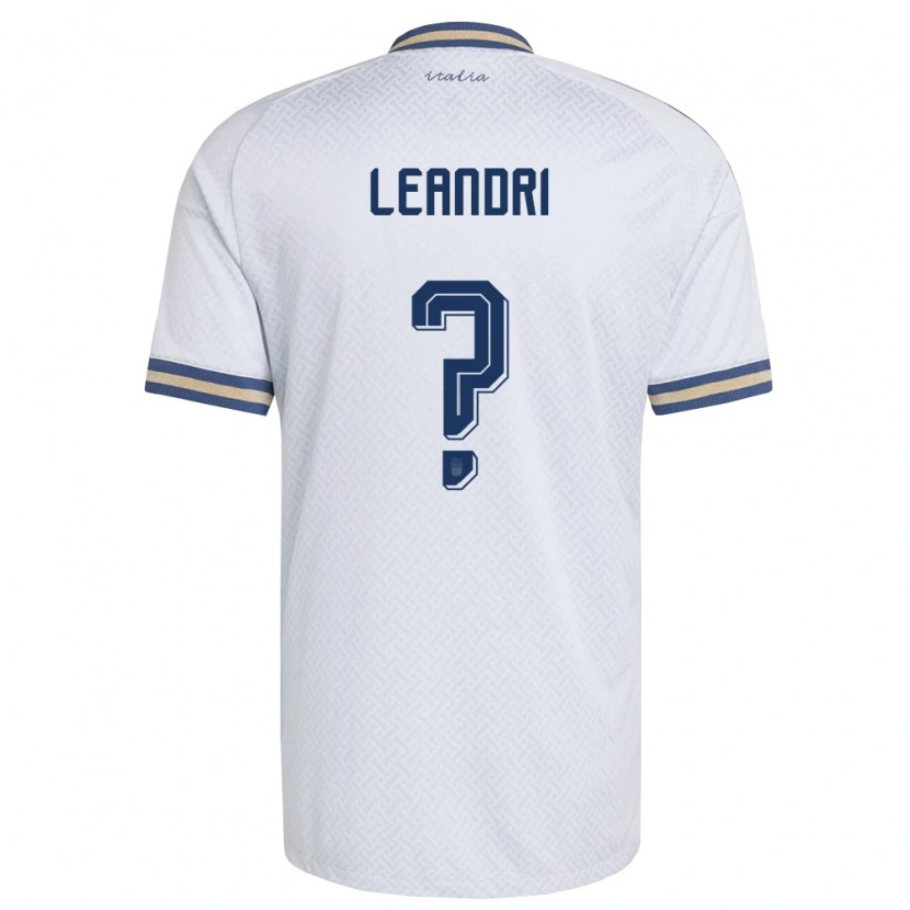 Danxen Niño Camiseta Italia Marco Leandri #0 Marfil Marino Oro 2ª Equipación 26-28 La Camisa México