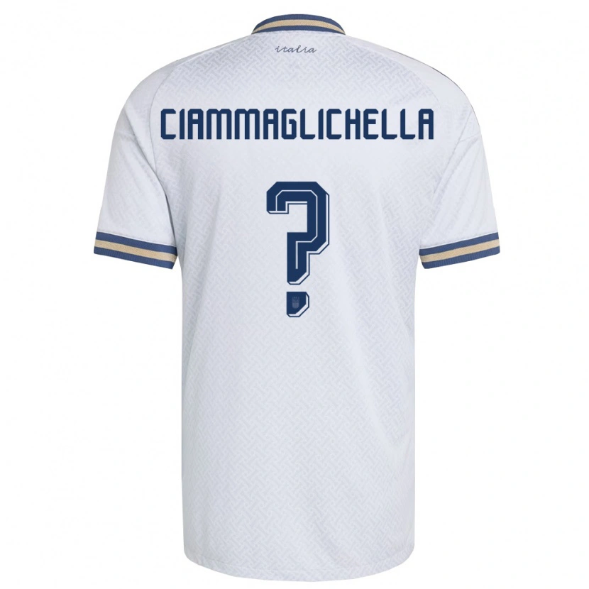 Danxen Niño Camiseta Italia Aaron Ciammaglichella #0 Marfil Marino Oro 2ª Equipación 26-28 La Camisa México