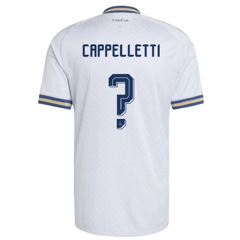 Danxen Niño Camiseta Italia Mattia Cappelletti #0 Marfil Marino Oro 2ª Equipación 26-28 La Camisa México