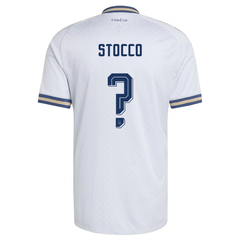 Danxen Niño Camiseta Italia Pietro Stocco #0 Marfil Marino Oro 2ª Equipación 26-28 La Camisa México