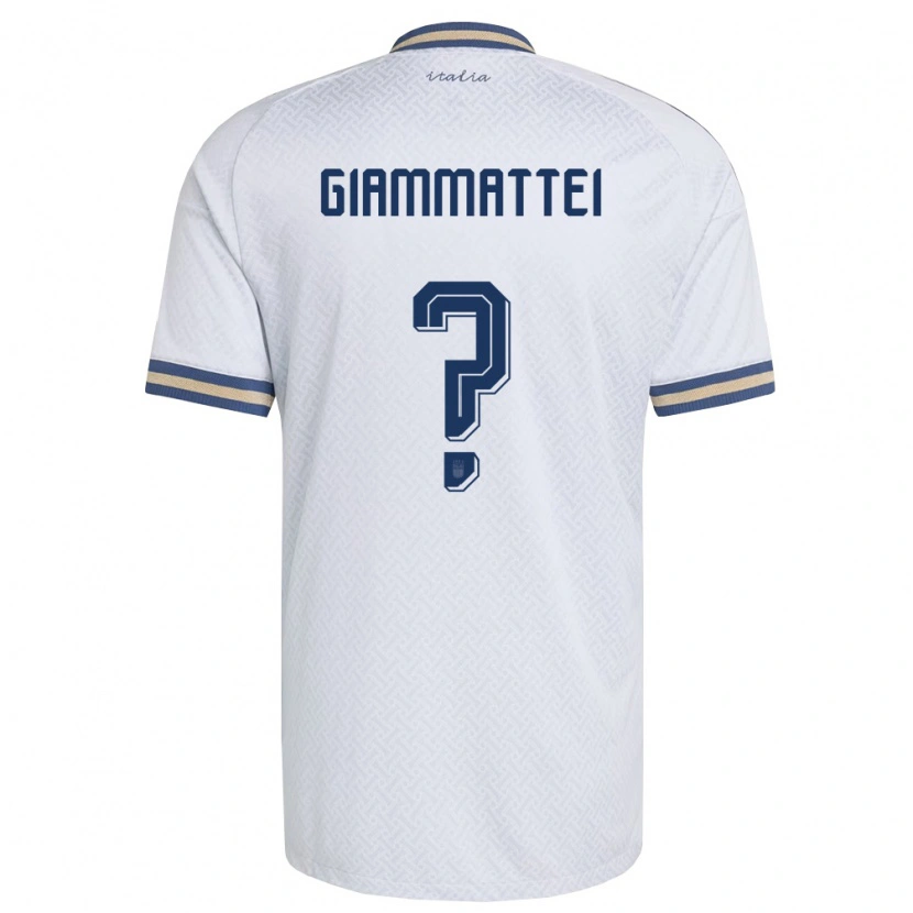 Danxen Niño Camiseta Italia Gioele Giammattei #0 Marfil Marino Oro 2ª Equipación 26-28 La Camisa México