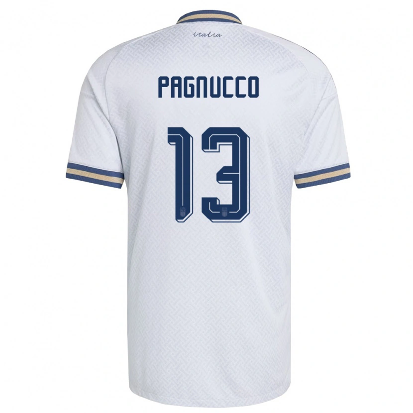 Danxen Niño Camiseta Italia Filippo Pagnucco #13 Marfil Marino Oro 2ª Equipación 26-28 La Camisa México