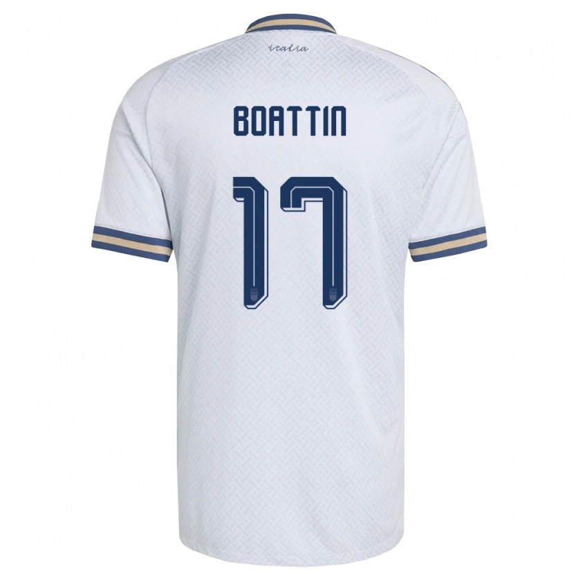 Danxen Niño Camiseta Italia Lisa Boattin #17 Marfil Marino Oro 2ª Equipación 26-28 La Camisa México