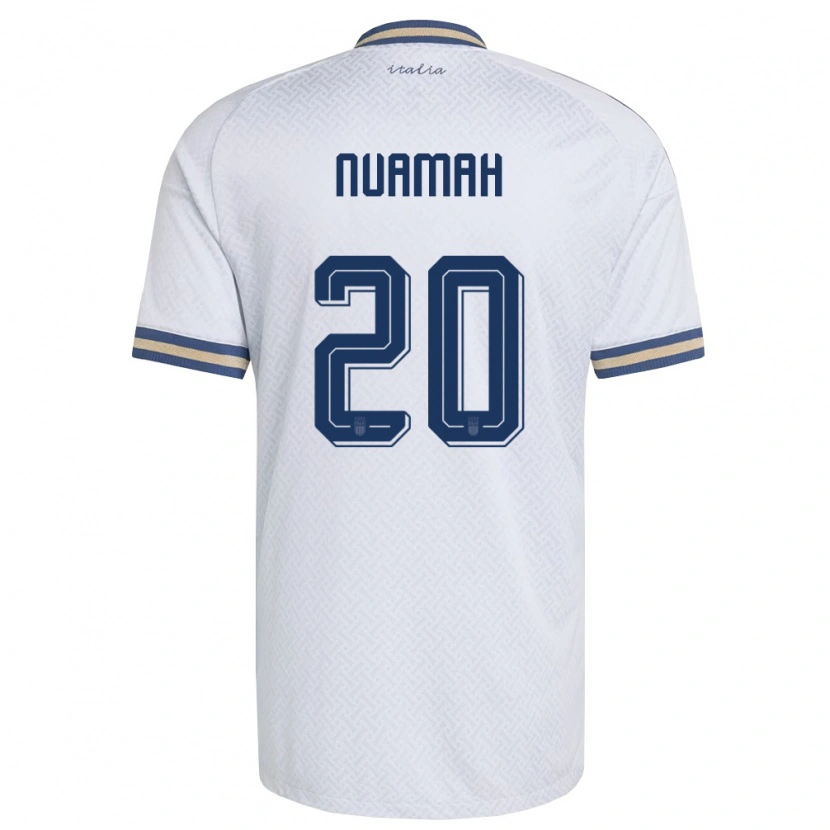 Danxen Niño Camiseta Italia Patrick Nuamah #20 Marfil Marino Oro 2ª Equipación 26-28 La Camisa México