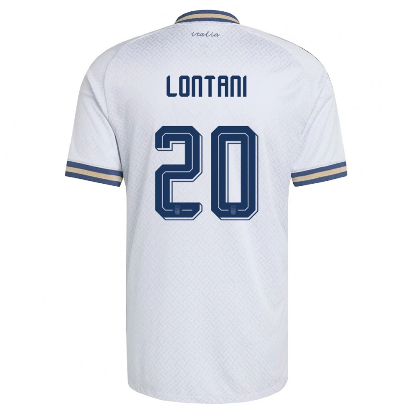 Danxen Niño Camiseta Italia Simone Lontani #20 Marfil Marino Oro 2ª Equipación 26-28 La Camisa México