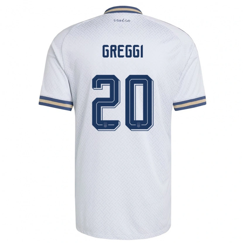 Danxen Niño Camiseta Italia Giada Greggi #20 Marfil Marino Oro 2ª Equipación 26-28 La Camisa México