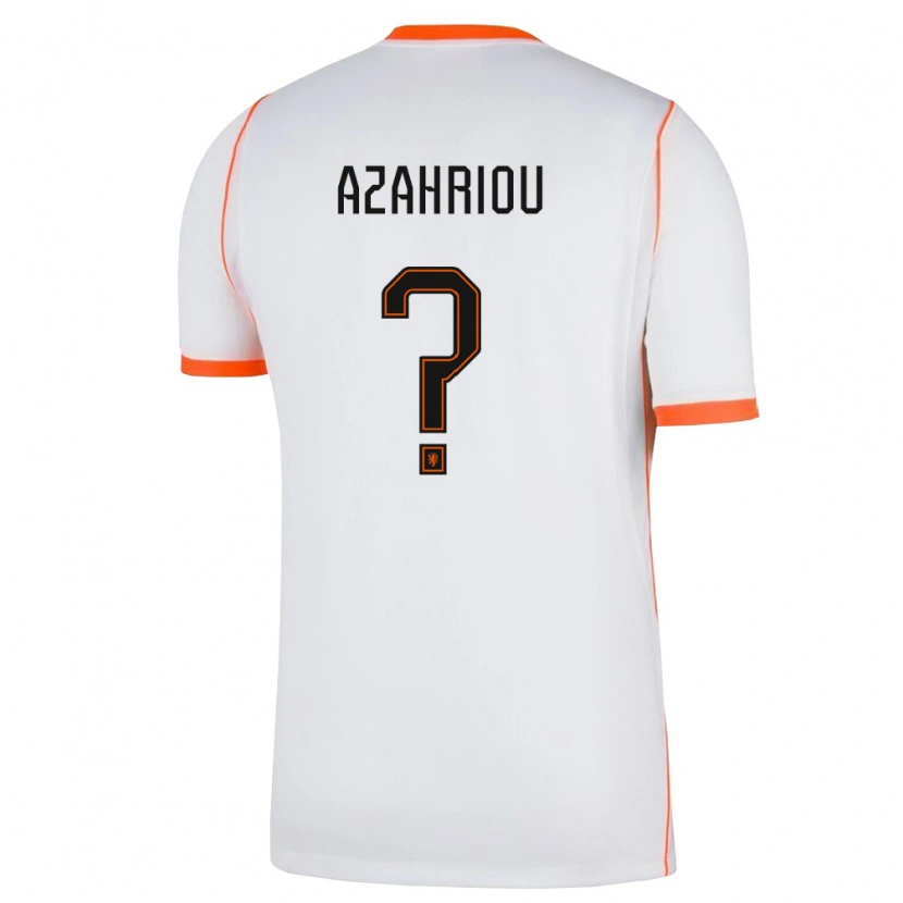Danxen Niño Camiseta Países Bajos Yahya Azahriou #0 Blanco Naranja 2ª Equipación 26-28 La Camisa México