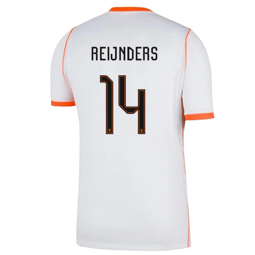 Danxen Niño Camiseta Países Bajos Tijjani Reijnders #14 Blanco Naranja 2ª Equipación 26-28 La Camisa México