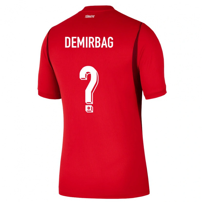 Danxen Hombre Camiseta Turquía Ozan Demirbağ #0 Rojo Borgoña 1ª Equipación 26-28 La Camisa México