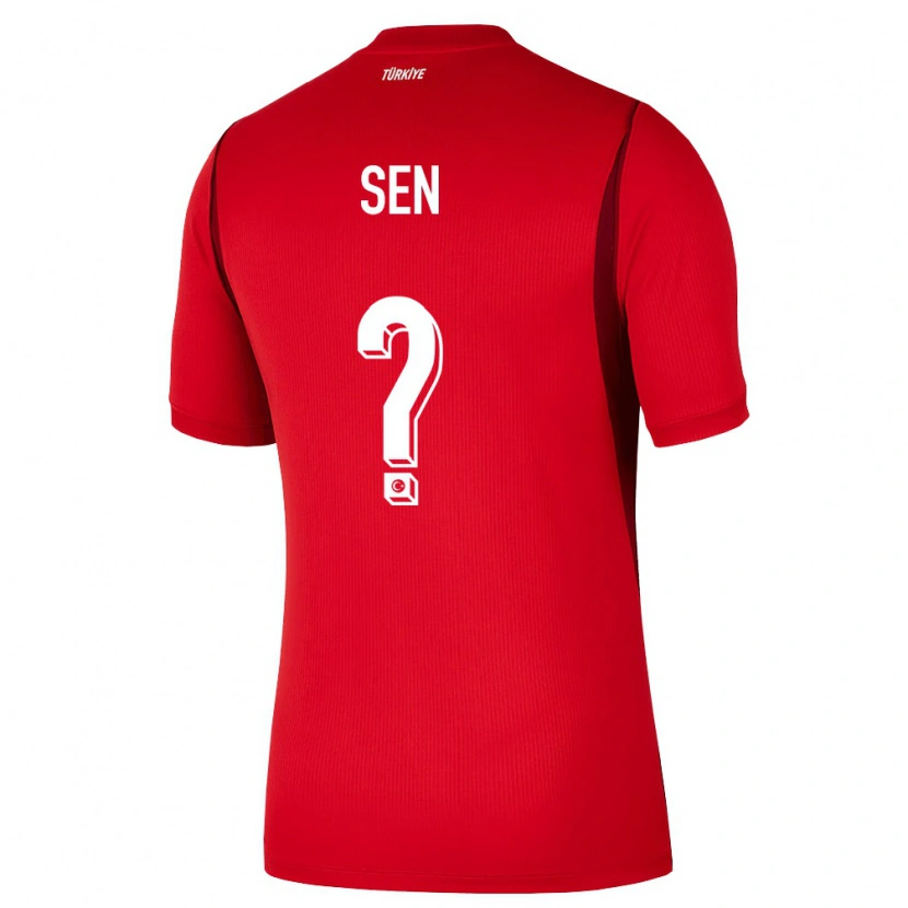 Danxen Hombre Camiseta Turquía Hüseyin Şen #0 Rojo Borgoña 1ª Equipación 26-28 La Camisa México