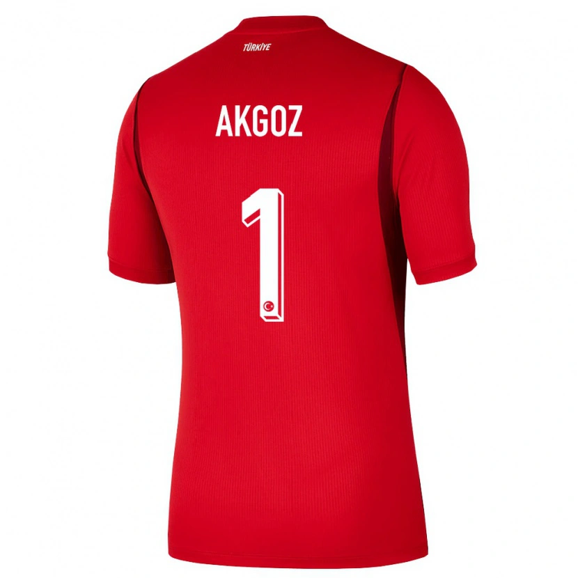 Danxen Hombre Camiseta Turquía Selda Akgöz #1 Rojo Borgoña 1ª Equipación 26-28 La Camisa México
