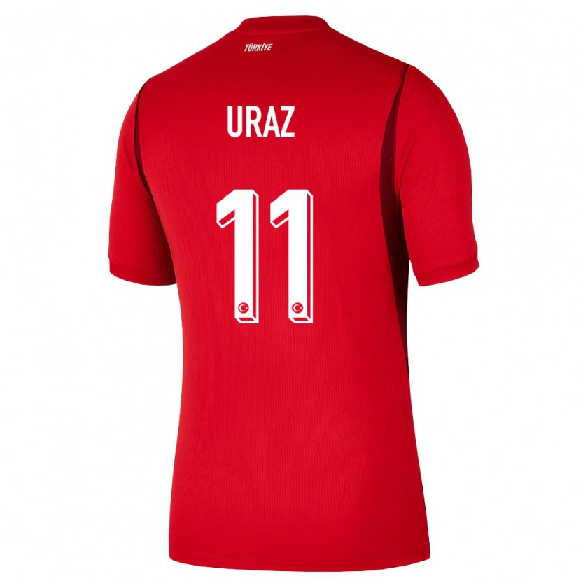 Danxen Hombre Camiseta Turquía Yağmur Uraz #11 Rojo Borgoña 1ª Equipación 26-28 La Camisa México