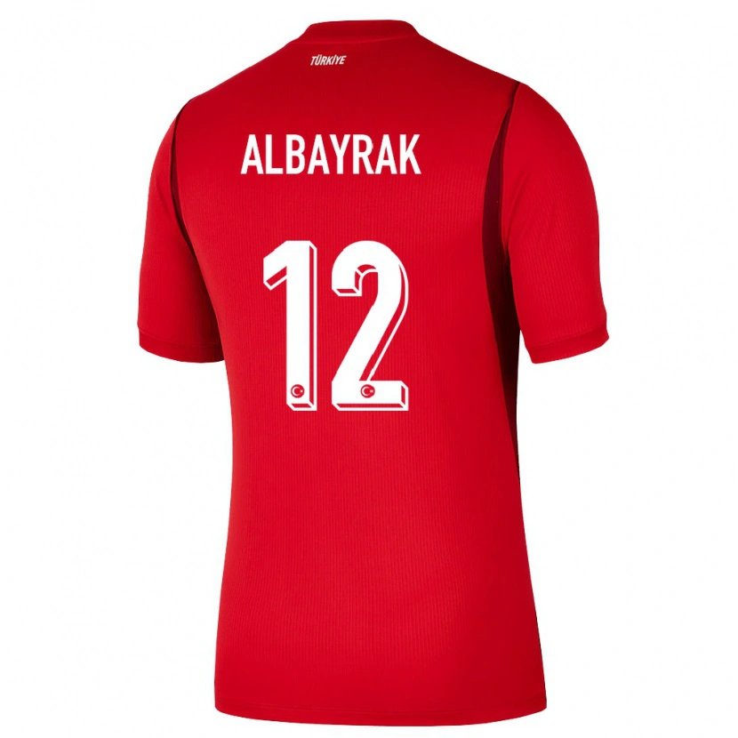 Danxen Hombre Camiseta Turquía Ege Albayrak #12 Rojo Borgoña 1ª Equipación 26-28 La Camisa México