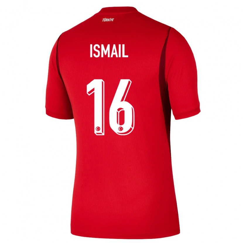 Danxen Hombre Camiseta Turquía İsmail Yüksek #16 Rojo Borgoña 1ª Equipación 26-28 La Camisa México