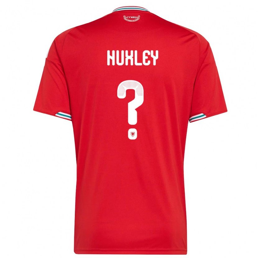Danxen Hombre Camiseta Gales Leon Huxley #0 Rojo Blanco Verde 1ª Equipación 26-28 La Camisa México