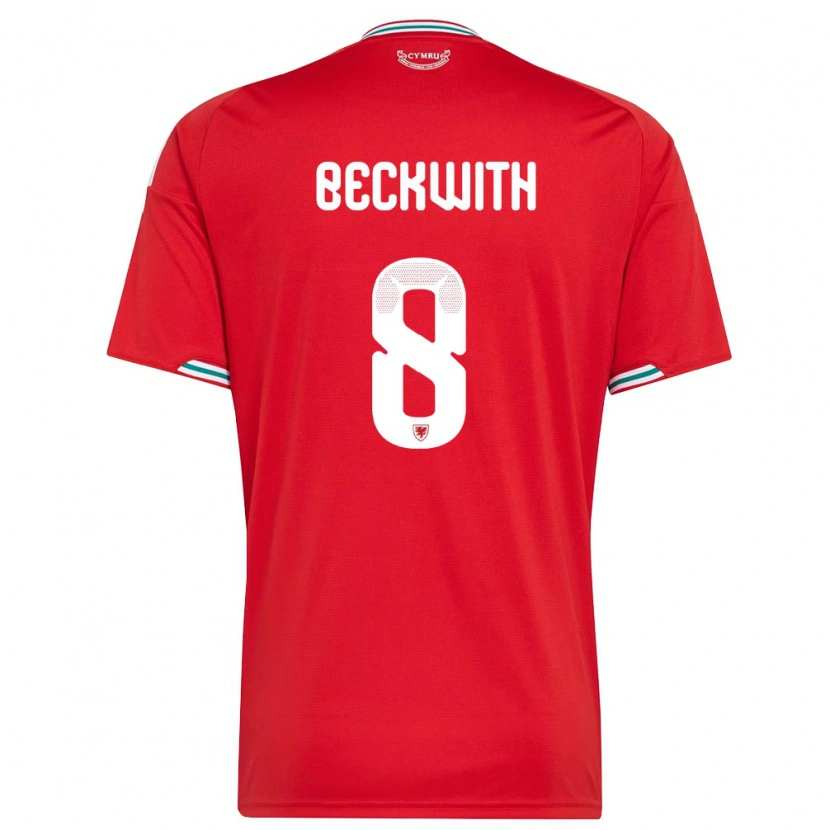 Danxen Hombre Camiseta Gales Ralphie Beckwith #8 Rojo Blanco Verde 1ª Equipación 26-28 La Camisa México