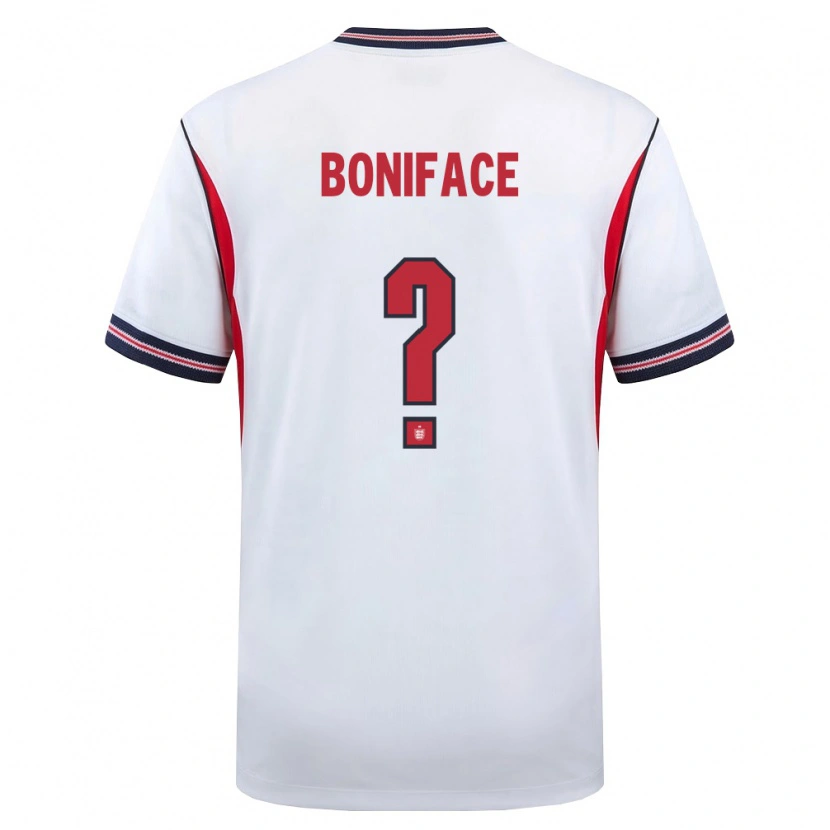 Danxen Hombre Camiseta Inglaterra Somto Boniface #0 Blanco Marino Rojo 1ª Equipación 26-28 La Camisa México