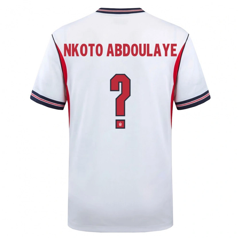 Danxen Hombre Camiseta Inglaterra Douka Nkoto Abdoulaye #0 Blanco Marino Rojo 1ª Equipación 26-28 La Camisa México
