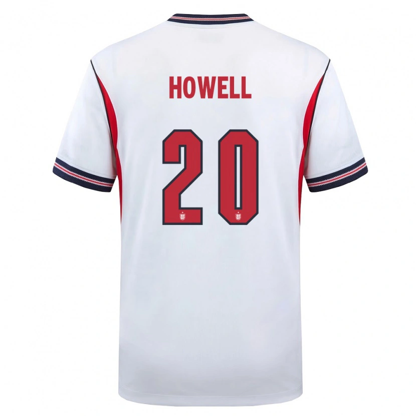 Danxen Hombre Camiseta Inglaterra Harry Howell #20 Blanco Marino Rojo 1ª Equipación 26-28 La Camisa México