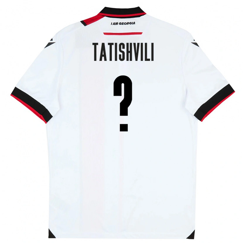 Danxen Hombre Camiseta Georgia Sandro Tatishvili #0 Blanco Negro Rojo 1ª Equipación 26-28 La Camisa México