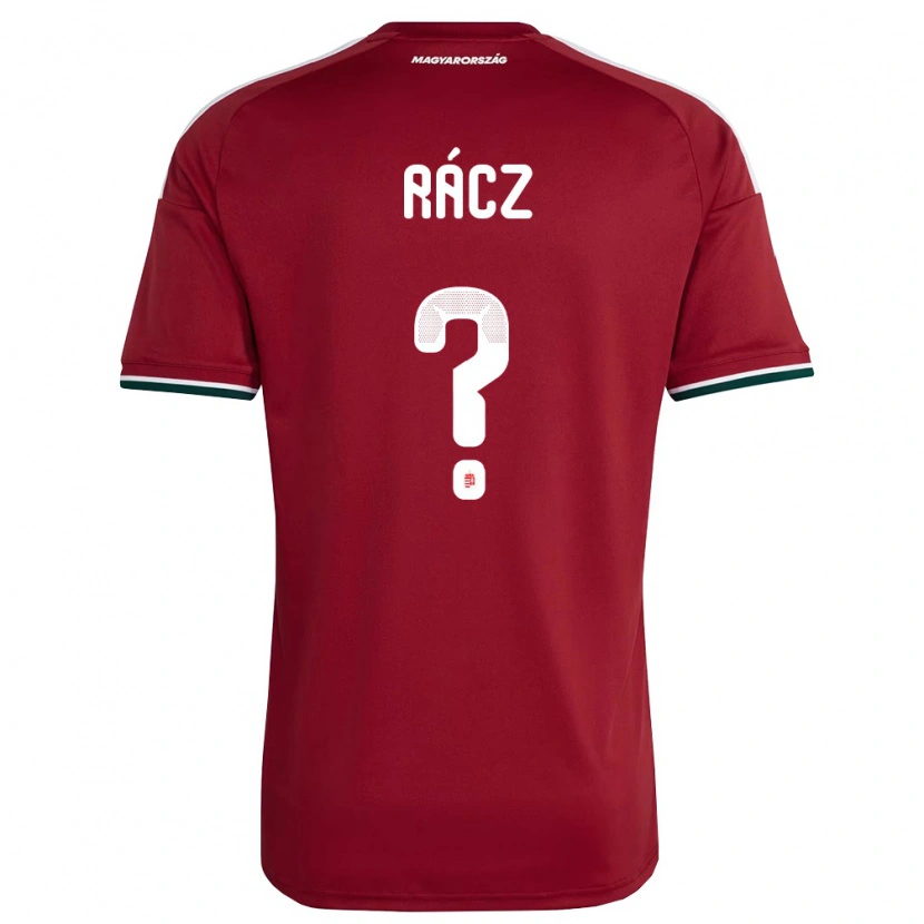 Danxen Hombre Camiseta Hungría István Rácz #0 Rojo Blanco Verde 1ª Equipación 26-28 La Camisa México