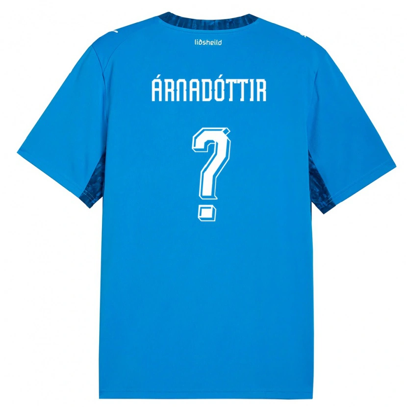 Danxen Hombre Camiseta Islandia Kristín Dís Árnadóttir #0 Azul Marino 1ª Equipación 26-28 La Camisa México