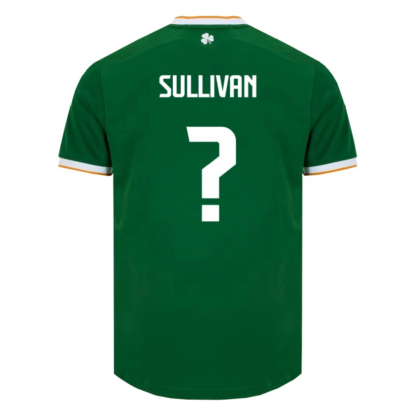 Danxen Hombre Camiseta Irlanda Niall Sullivan #0 Verde Oscuro Blanco 1ª Equipación 26-28 La Camisa México
