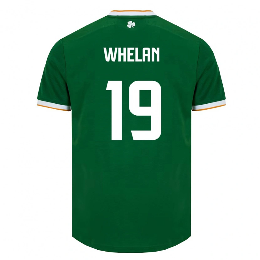 Danxen Hombre Camiseta Irlanda Emily Whelan #19 Verde Oscuro Blanco 1ª Equipación 26-28 La Camisa México