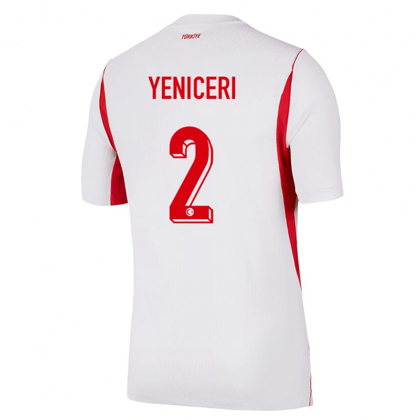 Danxen Hombre Camiseta Turquía Berna Yeniçeri #2 Blanco Rojo Borgoña 2ª Equipación 26-28 La Camisa México