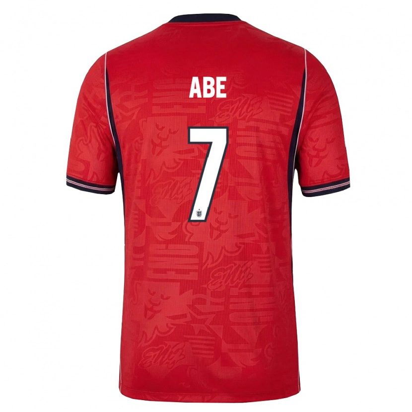 Danxen Hombre Camiseta Inglaterra Joshua Abe #7 Rojo Marino Blanco 2ª Equipación 26-28 La Camisa México