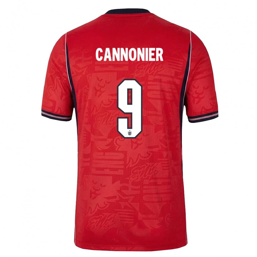 Danxen Hombre Camiseta Inglaterra Oakley Cannonier #9 Rojo Marino Blanco 2ª Equipación 26-28 La Camisa México