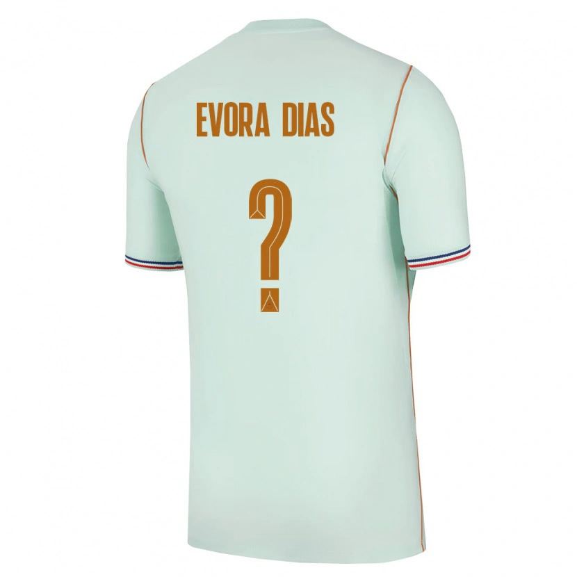 Danxen Hombre Camiseta Francia Enzo Evora Dias #0 Verde Oro 2ª Equipación 26-28 La Camisa México
