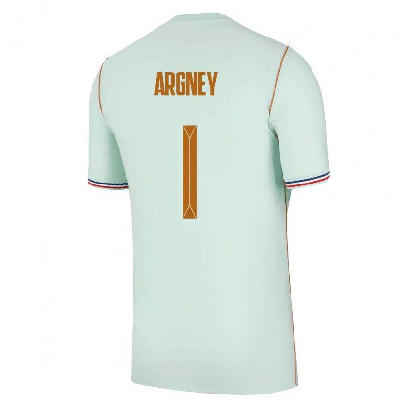 Danxen Hombre Camiseta Francia Paul Argney #1 Verde Oro 2ª Equipación 26-28 La Camisa México