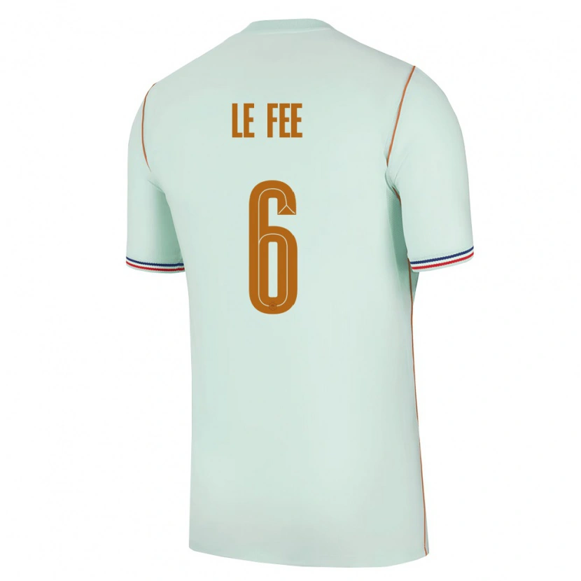 Danxen Hombre Camiseta Francia Enzo Le Fee #6 Verde Oro 2ª Equipación 26-28 La Camisa México