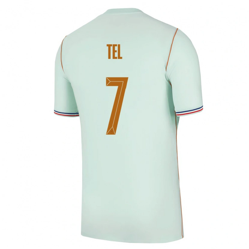 Danxen Hombre Camiseta Francia Mathys Tel #7 Verde Oro 2ª Equipación 26-28 La Camisa México
