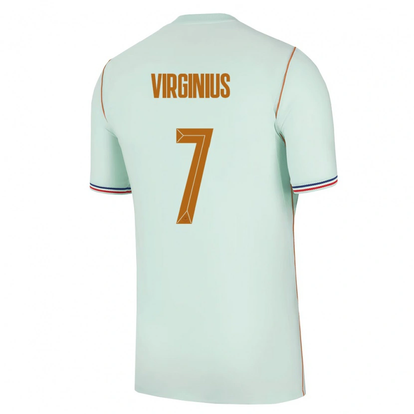Danxen Hombre Camiseta Francia Alan Virginius #7 Verde Oro 2ª Equipación 26-28 La Camisa México