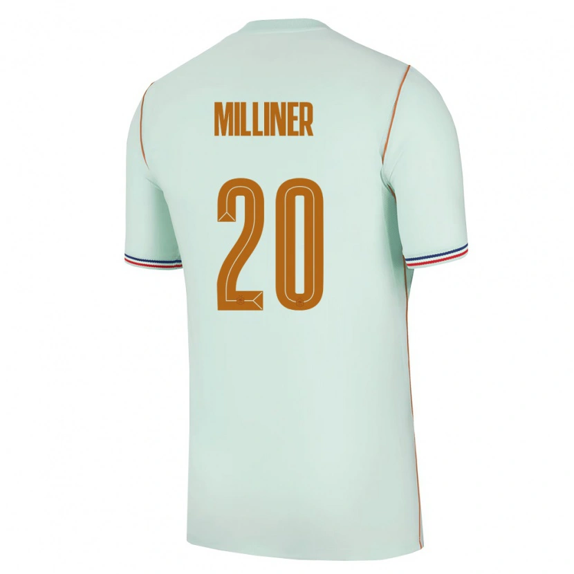 Danxen Hombre Camiseta Francia Léo Milliner #20 Verde Oro 2ª Equipación 26-28 La Camisa México