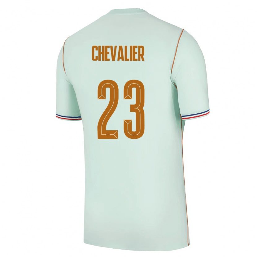 Danxen Hombre Camiseta Francia Lucas Chevalier #23 Verde Oro 2ª Equipación 26-28 La Camisa México