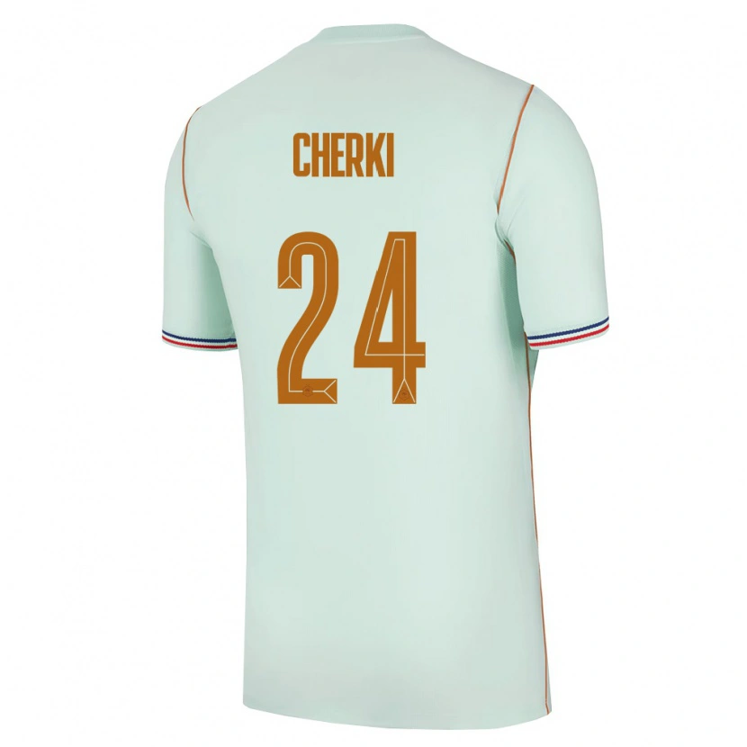 Danxen Hombre Camiseta Francia Rayan Cherki #24 Verde Oro 2ª Equipación 26-28 La Camisa México