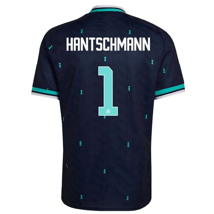 Danxen Hombre Camiseta Alemania Franz Hantschmann #1 Marino Azul Cielo Blanco 2ª Equipación 26-28 La Camisa México