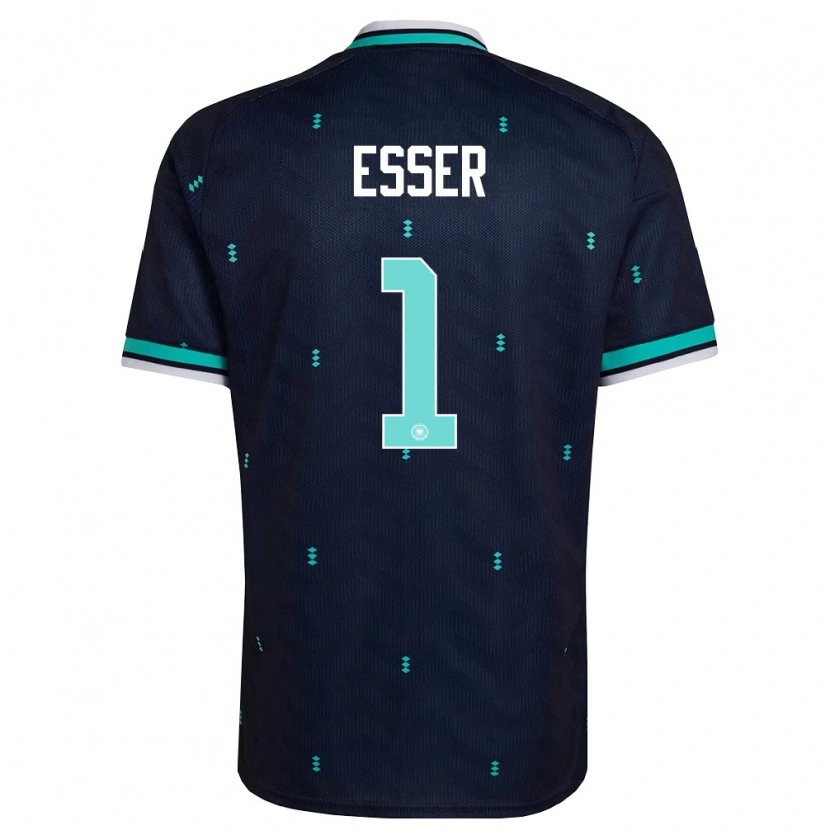 Danxen Hombre Camiseta Alemania Jacob Esser #1 Marino Azul Cielo Blanco 2ª Equipación 26-28 La Camisa México