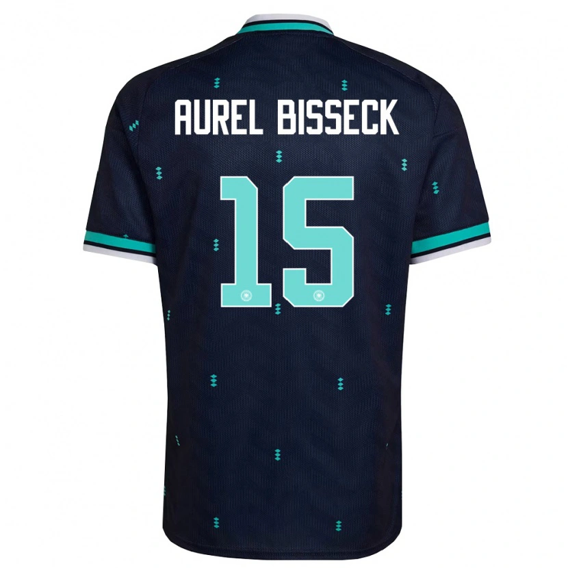 Danxen Hombre Camiseta Alemania Yann Aurel Bisseck #15 Marino Azul Cielo Blanco 2ª Equipación 26-28 La Camisa México