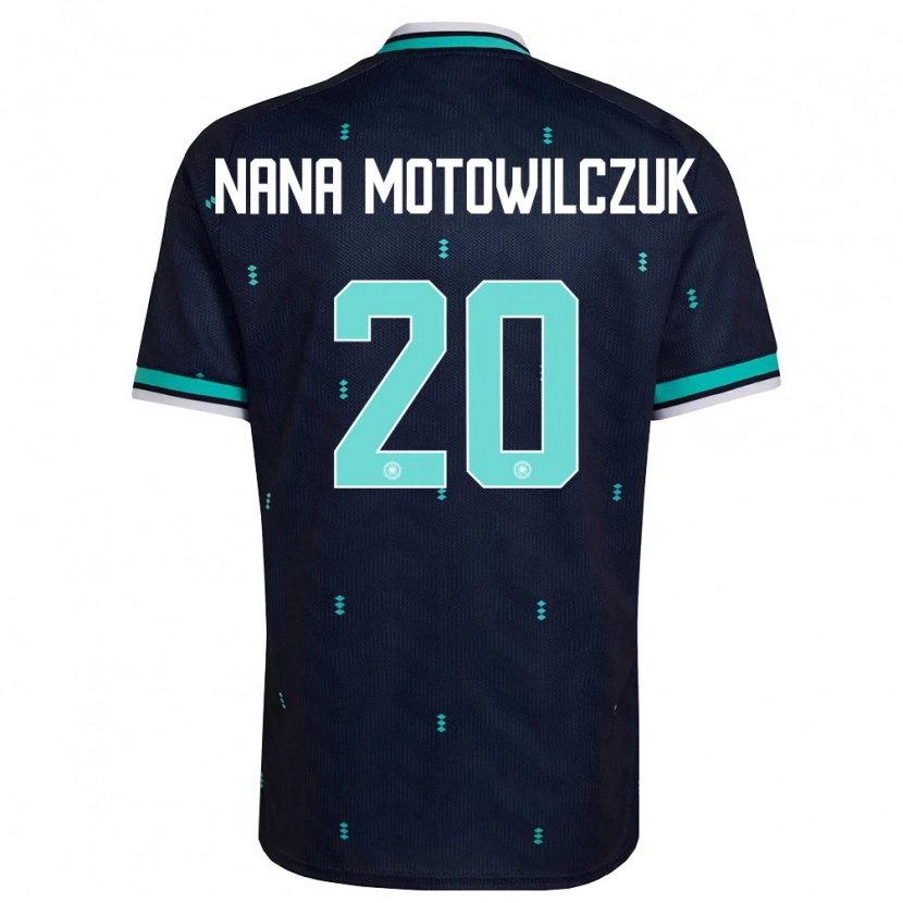 Danxen Hombre Camiseta Alemania Kevin Nana Motowilczuk #20 Marino Azul Cielo Blanco 2ª Equipación 26-28 La Camisa México
