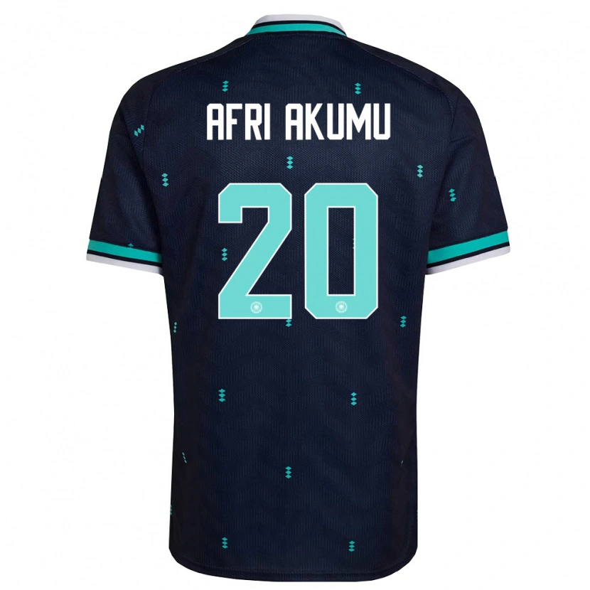 Danxen Hombre Camiseta Alemania Maik Afri Akumu #20 Marino Azul Cielo Blanco 2ª Equipación 26-28 La Camisa México