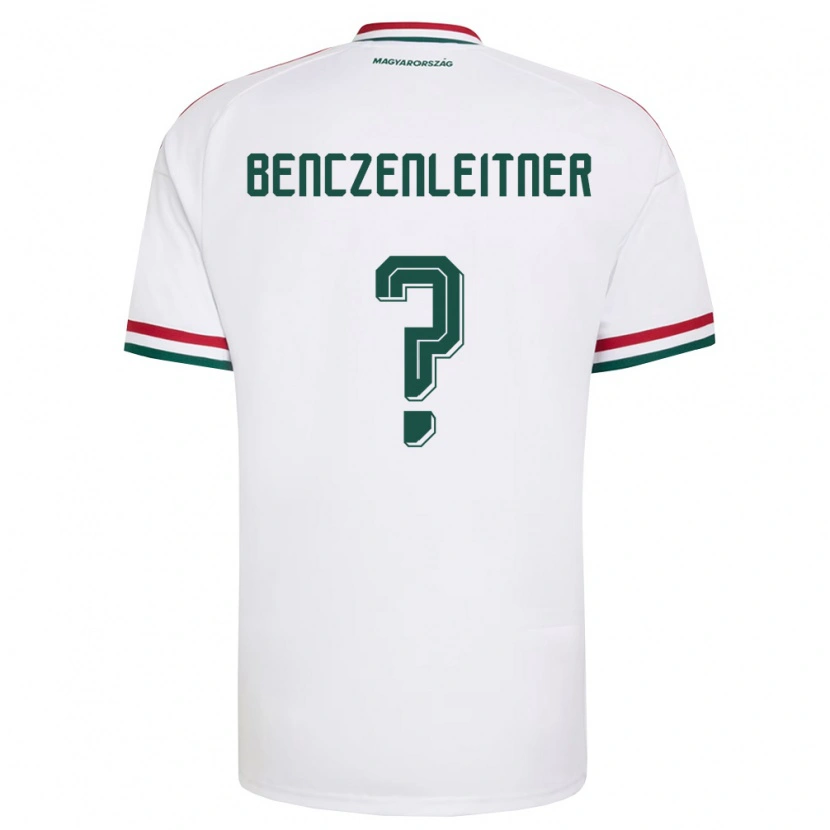 Danxen Hombre Camiseta Hungría Barna Benczenleitner #0 Blanco Rojo Verde 2ª Equipación 26-28 La Camisa México