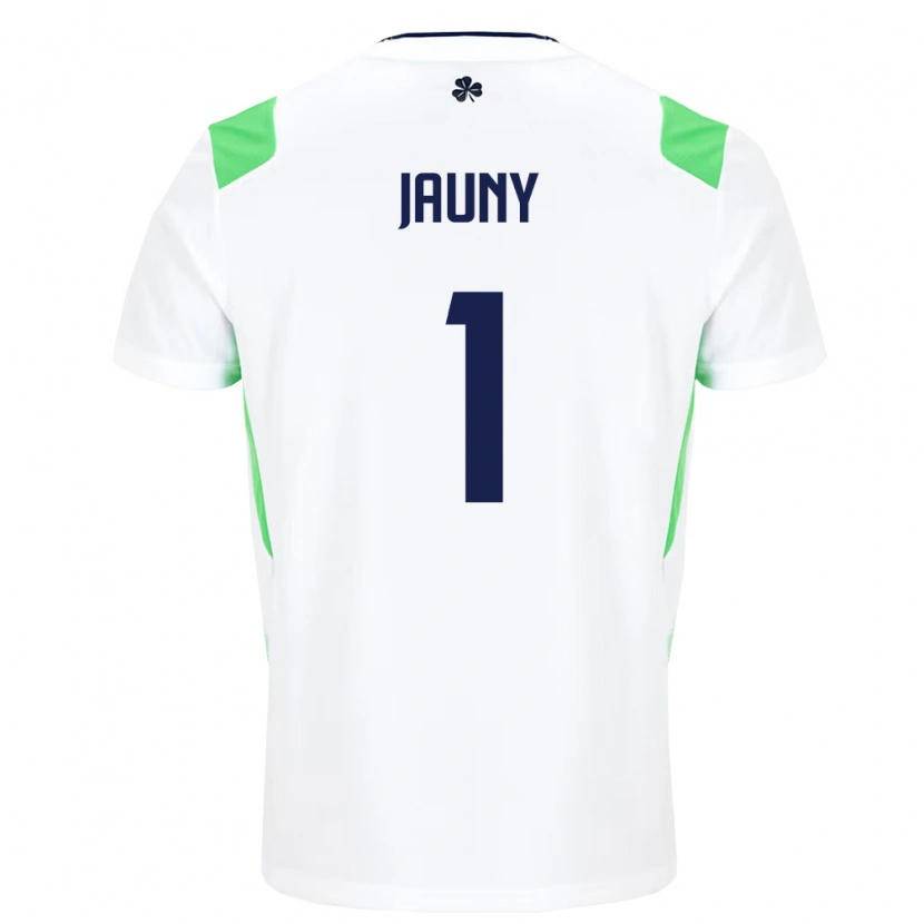 Danxen Hombre Camiseta Irlanda Noah Jauny #1 Blanco Verde Claro 2ª Equipación 26-28 La Camisa México
