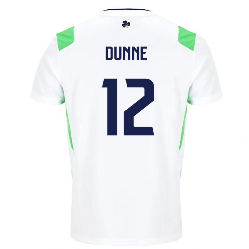 Danxen Hombre Camiseta Irlanda Jimmy Dunne #12 Blanco Verde Claro 2ª Equipación 26-28 La Camisa México