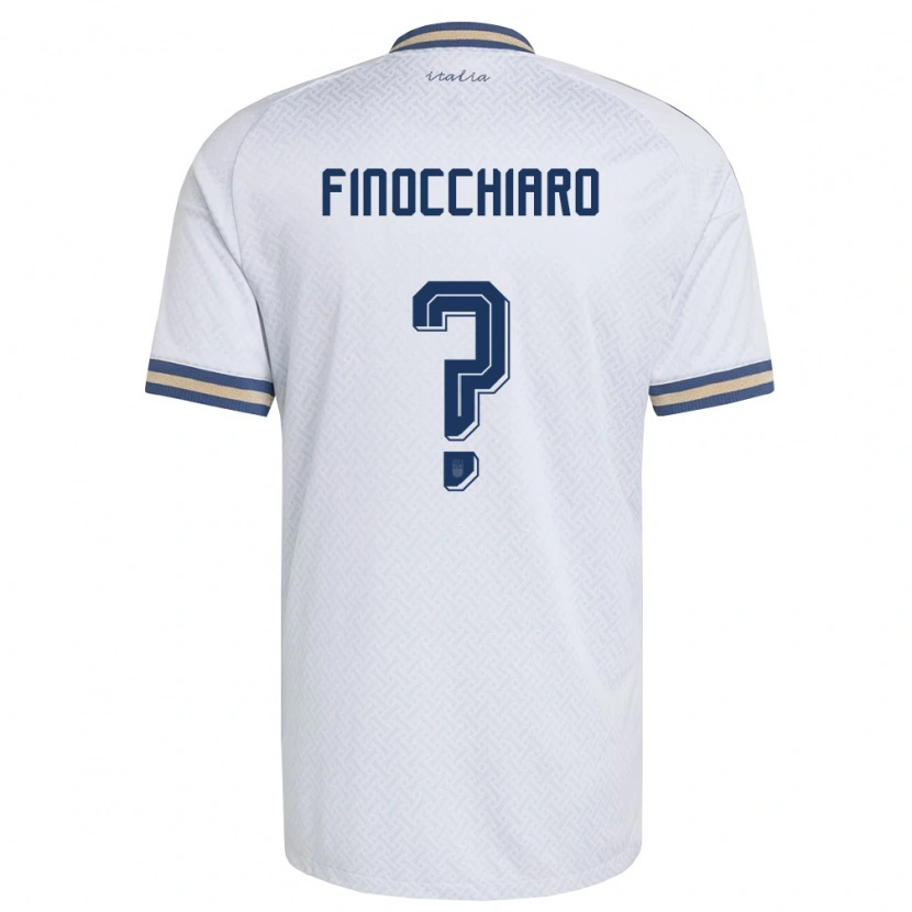 Danxen Hombre Camiseta Italia Gabriele Finocchiaro #0 Marfil Marino Oro 2ª Equipación 26-28 La Camisa México