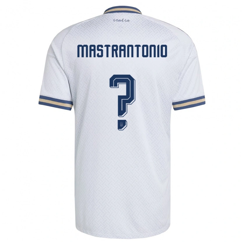 Danxen Hombre Camiseta Italia Davide Mastrantonio #0 Marfil Marino Oro 2ª Equipación 26-28 La Camisa México