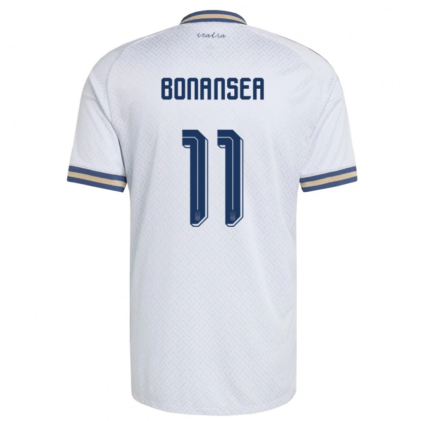 Danxen Hombre Camiseta Italia Barbara Bonansea #11 Marfil Marino Oro 2ª Equipación 26-28 La Camisa México